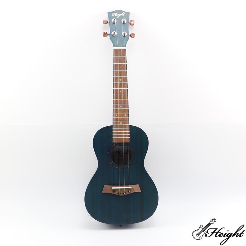 mahogany concert ukelele with blue color 3