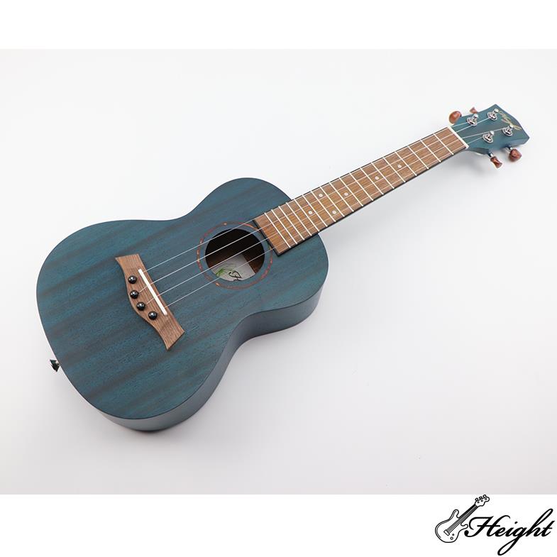 mahogany concert ukelele with blue color 4