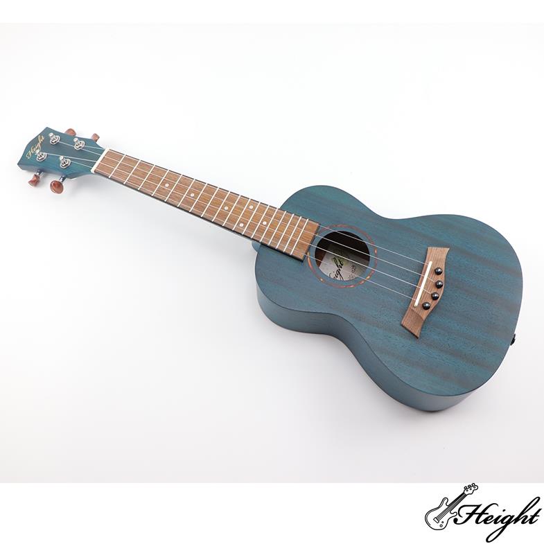 mahogany concert ukelele with blue color 6