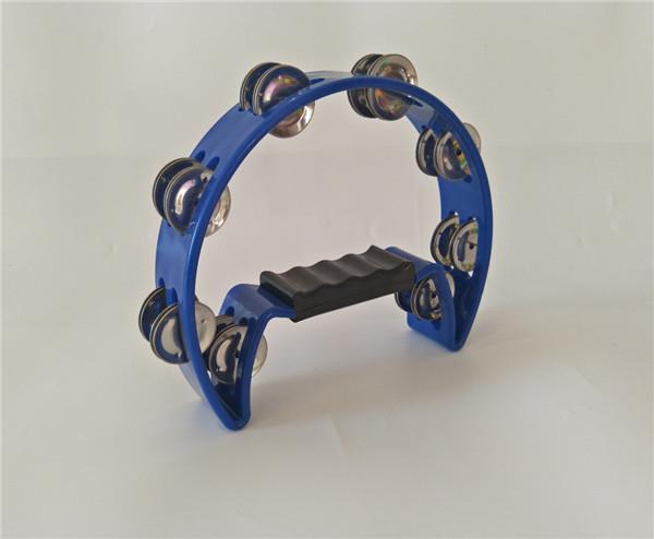 Plastic Tambourine with 16 Sets of Jingles