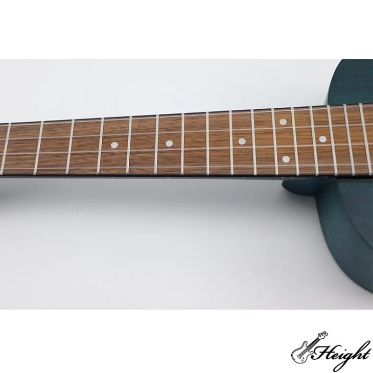 Mahogany Concert Ukulele With Transparent Blue