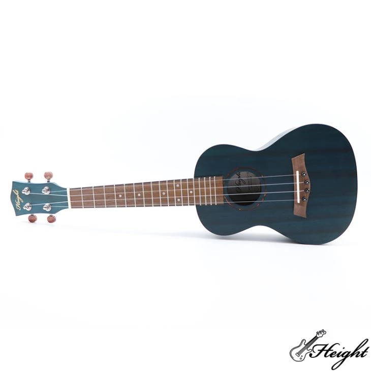 Mahogany Concert Ukulele With Transparent Blue